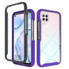 For Huawei P40 Lite Starry Sky Solid Color Series Shockproof PC + TPU Protective Case(Purple) - 1
