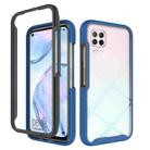 For Huawei P40 Lite Starry Sky Solid Color Series Shockproof PC + TPU Protective Case(Navy Blue) - 1