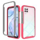 For Huawei P40 Lite Starry Sky Solid Color Series Shockproof PC + TPU Protective Case(Red) - 1