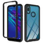 For Huawei Y6 (2019) / Honor 8A Starry Sky Solid Color Series Shockproof PC + TPU Protective Case(Black) - 1