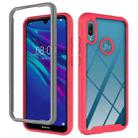 For Huawei Y6 (2019) / Honor 8A Starry Sky Solid Color Series Shockproof PC + TPU Protective Case(Red) - 1