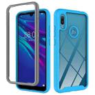 For Huawei Y6 (2019) / Honor 8A Starry Sky Solid Color Series Shockproof PC + TPU Protective Case(Sky Blue) - 1