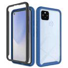 For Google Pixel 4a 5G Starry Sky Solid Color Series Shockproof PC + TPU Protective Case(Navy Blue) - 1