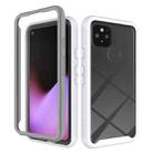 For Google Pixel 5 Starry Sky Solid Color Series Shockproof PC + TPU Protective Case(White) - 1