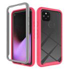 For Google Pixel 5 Starry Sky Solid Color Series Shockproof PC + TPU Protective Case(Red) - 1