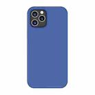 For iPhone 12 / 12 Pro TOTUDESIGN AA-148 Brilliant Series Shockproof Liquid Silicone Protective Case(Blue) - 1