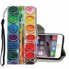 Coloured Drawing Pattern Horizontal Flip PU Leather Case with Holder & Card Slots & Wallet & Lanyard For iPhone 6 & 6s(Eye Shadow) - 1