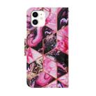 For iPhone 11 Coloured Drawing Pattern Horizontal Flip PU Leather Case with Holder & Card Slots & Wallet & Lanyard (Purple Marble) - 3