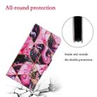 For iPhone 11 Coloured Drawing Pattern Horizontal Flip PU Leather Case with Holder & Card Slots & Wallet & Lanyard (Purple Marble) - 7