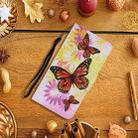 For iPhone 11 Coloured Drawing Pattern Horizontal Flip PU Leather Case with Holder & Card Slots & Wallet & Lanyard (Chrysanthemum Butterfly) - 8