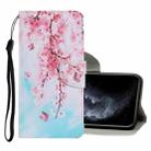 For iPhone 11 Pro Coloured Drawing Pattern Horizontal Flip PU Leather Case with Holder & Card Slots & Wallet & Lanyard (Cherry Blossoms) - 1