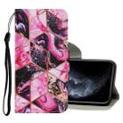 For iPhone 11 Pro Coloured Drawing Pattern Horizontal Flip PU Leather Case with Holder & Card Slots & Wallet & Lanyard (Purple Marble) - 1