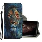 For iPhone 11 Pro Max Coloured Drawing Pattern Horizontal Flip PU Leather Case with Holder & Card Slots & Wallet & Lanyard (Lion) - 1