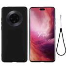 For Huawei Mate 40 Pure Color Liquid Silicone Shockproof Full Coverage Case(Black) - 1