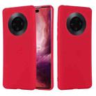 For Huawei Mate 40 Pure Color Liquid Silicone Shockproof Full Coverage Case(Red) - 2