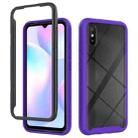 For Xiaomi Redmi 9A Starry Sky Solid Color Series Shockproof PC + TPU Protective Case(Purple) - 1
