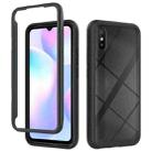 For Xiaomi Redmi 9A Starry Sky Solid Color Series Shockproof PC + TPU Protective Case(Black) - 1