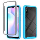 For Xiaomi Redmi 9A Starry Sky Solid Color Series Shockproof PC + TPU Protective Case(Sky Blue) - 1