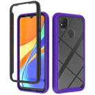 For Xiaomi Redmi 9C Starry Sky Solid Color Series Shockproof PC + TPU Protective Case(Purple) - 1