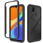 For Xiaomi Redmi 9C Starry Sky Solid Color Series Shockproof PC + TPU Protective Case(Black) - 1