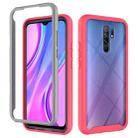 For Xiaomi Redmi 9 Starry Sky Solid Color Series Shockproof PC + TPU Protective Case(Red) - 1