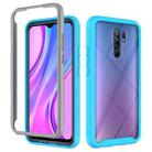 For Xiaomi Redmi 9 Starry Sky Solid Color Series Shockproof PC + TPU Protective Case(Sky Blue) - 1