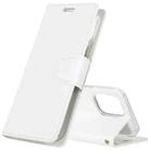 GOOSPERY SONATA DIARY Horizontal Flip Leather Case with Holder & Card Slots & Wallet For iPhone 12 Mini(White) - 1