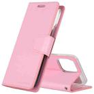 GOOSPERY SONATA DIARY Horizontal Flip Leather Case with Holder & Card Slots & Wallet For iPhone 12 / 12 Pro(Pink) - 1