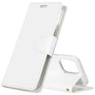 GOOSPERY SONATA DIARY Horizontal Flip Leather Case with Holder & Card Slots & Wallet For iPhone 12 / 12 Pro(White) - 1