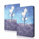 Silk Texture Anti-fall Horizontal Flip Leather Case with Holder & Sleep / Wake-up Function For iPad mini 5 / 4(Tree Cloud) - 1