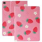 Anti-fall Horizontal Flip TPU Leather Case with Holder & Sleep / Wake-up Function For iPad mini 5 / 4(Berry) - 1