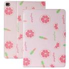 Anti-fall Horizontal Flip TPU Leather Case with Holder & Sleep / Wake-up Function For iPad mini 5 / 4(Grapefruit) - 1