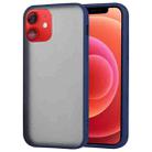 GOOSPERY PEACH GARDEN Shockproof Mobile Phone Protection Cover For iPhone 12 Mini(Navy Blue) - 1