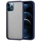 GOOSPERY PEACH GARDEN Shockproof Mobile Phone Protection Cover For iPhone 12 / 12 Pro(Navy Blue) - 1