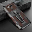For LG K61 Machine Armor Warrior Shockproof PC + TPU Protective Case(Coffee) - 1