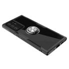 For Samsung Galaxy Note 20 Pro Shockproof Transparent TPU + Acrylic Protective Case, with Ring Holder(Black and Silver) - 1