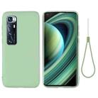 For Xiaomi Mi 10 Ultra Pure Color Liquid Silicone Shockproof Full Coverage Case(Green) - 1
