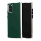 For Samsung Galaxy Note 20 TPU + Acrylic Anti-fall Mirror Phone Protective Case(Dark Green) - 1