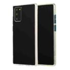 For Samsung Galaxy Note 20 TPU + Acrylic Anti-fall Mirror Phone Protective Case(Black Blue) - 1