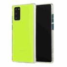 For Samsung Galaxy Note 20 TPU + Acrylic Anti-fall Mirror Phone Protective Case(Fluorescent Green) - 1