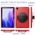 For Samsung Galaxy Tab A7 10.4 (2020) 360 Degree Rotation PC + TPU Protective Case with Holder & Hand Strap(Red) - 3