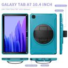 For Samsung Galaxy Tab A7 10.4 (2020) 360 Degree Rotation PC + TPU Protective Case with Holder & Hand Strap(Light Blue) - 3