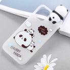 Pattern 3D Lovely Papa Panda Shockproof Protective Case For iPhone 12 mini(Three Pandas) - 2