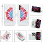 For Samsung Galaxy Note10 Printing Dual-color Half Mandala Pattern Dual-side Magnetic Buckle Horizontal Flip Leather Case with Holder & Card Slots & Wallet & Photo Frame & Lanyard(White) - 1