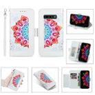 For Samsung Galaxy S10 Printing Dual-color Half Mandala Pattern Dual-side Magnetic Buckle Horizontal Flip Leather Case with Holder & Card Slots & Wallet & Photo Frame & Lanyard(White) - 1