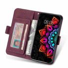 For Samsung Galaxy S10+ Printing Dual-color Half Mandala Pattern Dual-side Magnetic Buckle Horizontal Flip Leather Case with Holder & Card Slots & Wallet & Photo Frame & Lanyard(Wine Red ) - 5