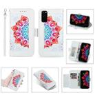 For Samsung Galaxy S20 FE 5G Printing Dual-color Half Mandala Pattern Dual-side Magnetic Buckle Horizontal Flip Leather Case with Holder & Card Slots & Wallet & Photo Frame & Lanyard(White) - 1