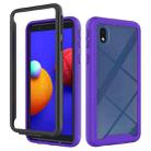 For Samsung Galaxy A01 Core / M01 Core Starry Sky Solid Color Series Shockproof PC + TPU Protective Case(Purple) - 1