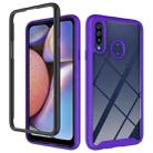 For Samsung Galaxy A20s Starry Sky Solid Color Series Shockproof PC + TPU Protective Case(Purple) - 1