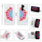 For Xiaomi Redmi Note 8 Pro Printing Dual-color Half Mandala Pattern Dual-side Magnetic Buckle Horizontal Flip Leather Case with Holder & Card Slots & Wallet & Photo Frame & Lanyard(White) - 1